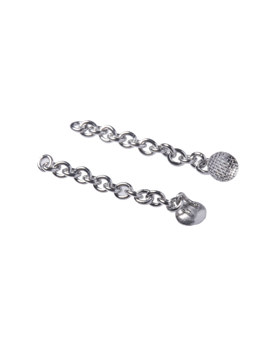 Knöpfchen mit Kette – Silber