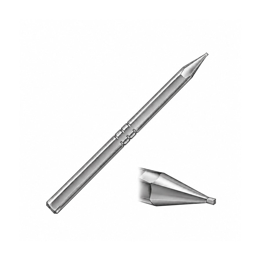 Pacifica SL Öffnungsinstrument PSL-01 mit vergrößerter Spitze – zentrierte CAD-basierte Produktdarstellung