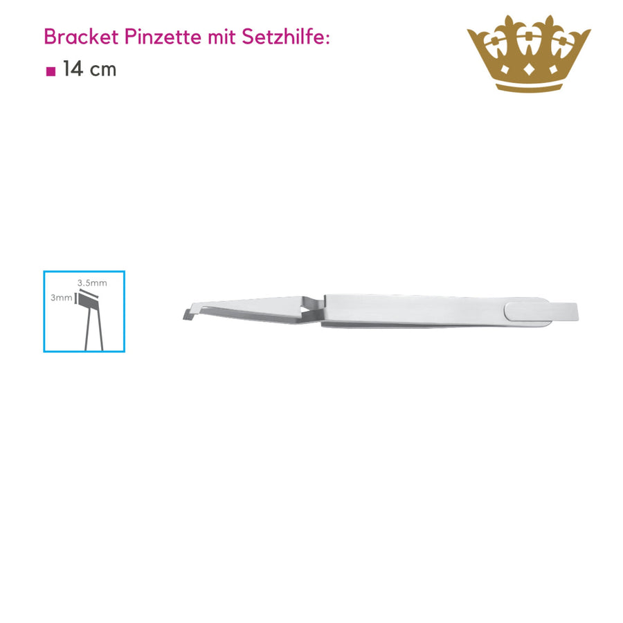 Bracket Pinzette mit Setzhilfe