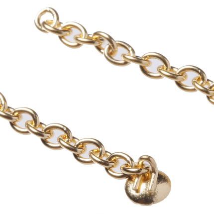 Knöpfchen mit Kette (Gold/Silber)